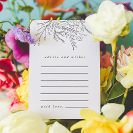 Cartão Postal De Anúncio Cartão de Conselhos e Desejos para Buquê Transbord