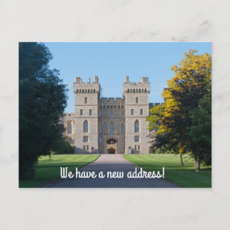 Cartão Postal De Anúncio Cartão de mudança de endereço divertido