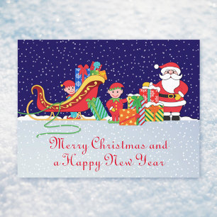 Cartão Postal De Anúncio Cartão de Natal da Véspera de Natal
