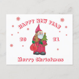 Cartão Postal De Anúncio Cartão de Natal de 2021
