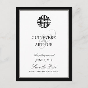 Cartão Postal De Anúncio Cartão de Noivado Nó de Amor Celta Clássico