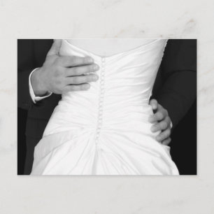 Cartão Postal De Anúncio Cartão de Salvar a Data do Casamento