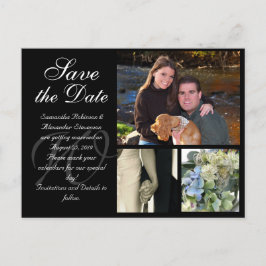 Cartão Postal De Anúncio Cartão Personalizável de Salvar a Data de Casament