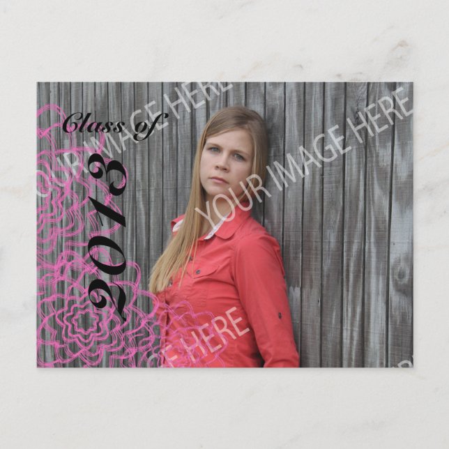 Cartão Postal De Anúncio Cartão-postal Aberto para Graduação (Frente)