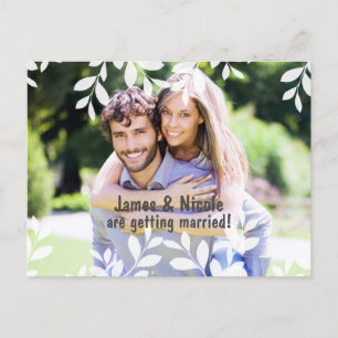 Cartão Postal De Anúncio Cartão-postal Botânico Brancos