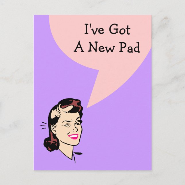 Cartão Postal De Anúncio Cartão-postal Cute, movi o novo Piscar os olhos do (Frente)