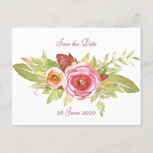 Cartão Postal De Anúncio Cartão-postal de Buquê Floral Elegante
