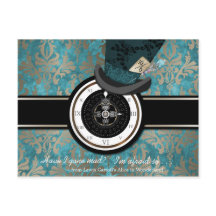 Cartão-postal de data para salvar o chapéu