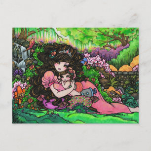 Cartão Postal De Anúncio Cartão-postal de fantasia da New Baby Princess