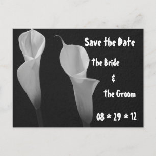 Cartão Postal De Anúncio Cartão-postal de Flores Preto e Branco