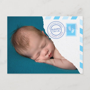 Cartão Postal De Anúncio Cartão-postal de lançamento do recém-nascido Baby