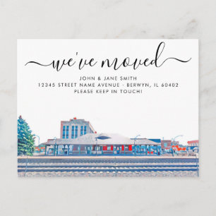 Cartão Postal De Anúncio Cartão-postal de lançamento em movimento Berwyn