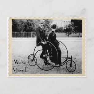 Cartão Postal De Anúncio Cartão-postal de Movimentação da Bicicleta Vintage