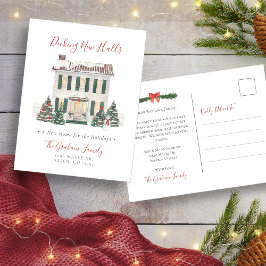 Cartão Postal De Anúncio Cartão-postal de Natal para Decing New Halls