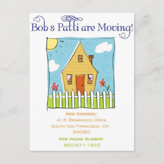 Cartão Postal De Anúncio Cartão-postal Movendo a Mãe