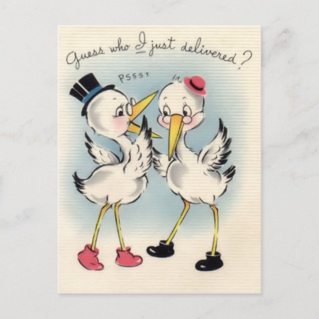 Cartão Postal De Anúncio Cartão-postal para bebê (Frente)