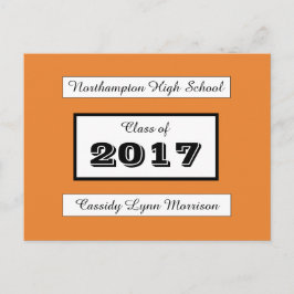Cartão Postal De Anúncio Cartão-postal Personalizado para Graduação/Reunião