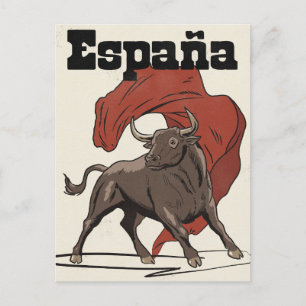 Cartão Postal De Anúncio Cartaz de viagem da Espanha