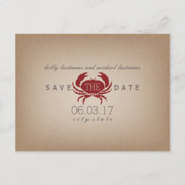 Cartão Postal De Anúncio Cartolina Inspirou Casamento De Caranguejo Para Sa