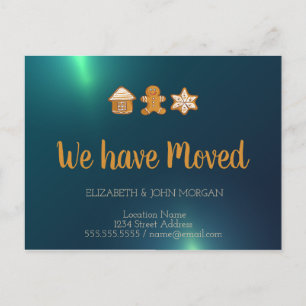 Cartão Postal De Anúncio Casa De Pão De Gengibre,Homem,Estrela,Verde Nós No