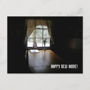Cartão Postal De Anúncio Casa nova feliz!