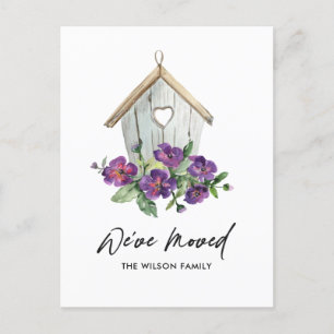CARTÃO POSTAL DE ANÚNCIO CASA RÚSTICA DE AVES FLORAIS DA KRAFT MOVENDO NOV