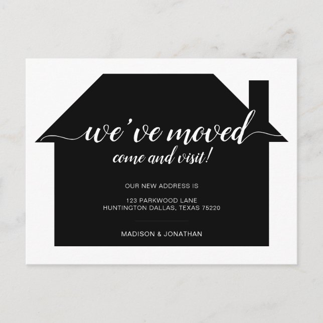 Cartão Postal De Anúncio Casa Simples Que Mudamos (Frente)