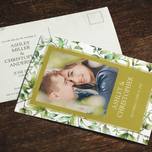 Cartão Postal De Anúncio Casamento Clássico Russo Russo Floral Fronteira