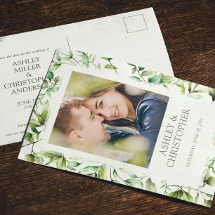 Cartão Postal De Anúncio Casamento Clássico Russo Russo Floral Fronteira