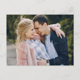 Cartão Postal De Anúncio Casamento com Aquarela Floral Moderna - Salve a Da