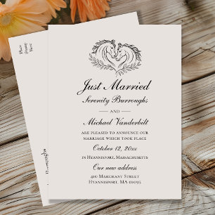 Cartão Postal De Anúncio Casamento com o Elegante Russo do Recem casados Ca