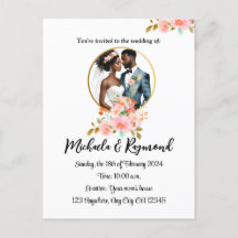 Casamento de casal afro-americano