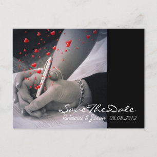 Cartão Postal De Anúncio casamento de Las Vegas salvará a data