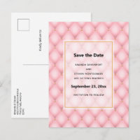 Casamento de Luxo em Rosa com Padrão de Diamante R