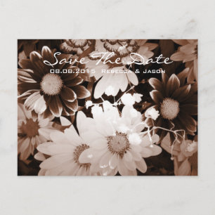 Cartão Postal De Anúncio casamento de margarida boêmio country ocidental