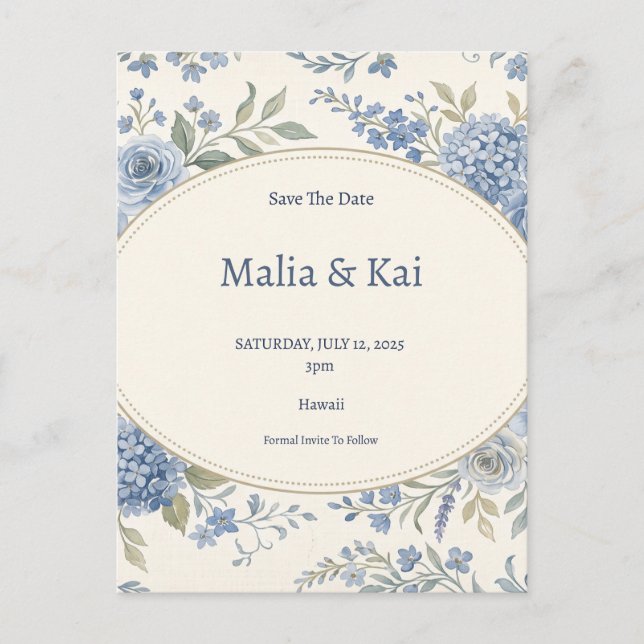 Cartão Postal De Anúncio Casamento de Orquídea Tropical (Frente)