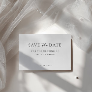 Cartão Postal De Anúncio Casamento De Script Mínimo Sem Foto Salvar A Data