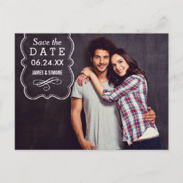 Cartão Postal De Anúncio Casamento de Sobreposição de Fotos Decorativa Salv