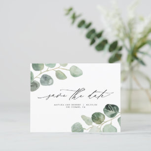 Cartão Postal De Anúncio Casamento elegante com script moderno