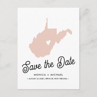 CARTÃO POSTAL DE ANÚNCIO CASAMENTO EM WEST VIRGINIA QUALQUER COR