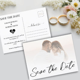 Cartão Postal De Anúncio Casamento Fotográfico do White Ombre Novo Salva a 