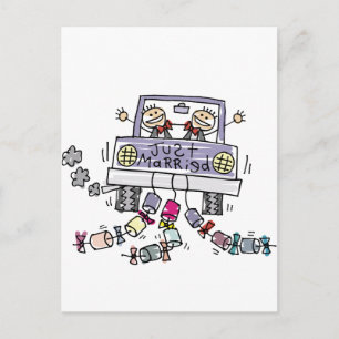 Cartão Postal De Anúncio Casamento Gay Recém-Casados