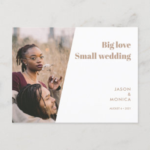 Cartão Postal De Anúncio Casamento Menor Redimensionamento Mínimo Simples d