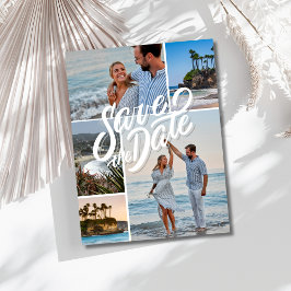 Cartão Postal De Anúncio Casamento na Praia com Foto da Califórnia - Salve 