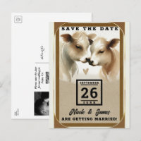 Casamento no Campo Vaca Amor Marrom Creme Salve a
