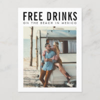 Casamento no México Drinks Grátis Salve a Data 