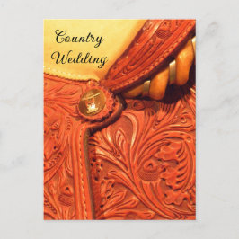 Cartão Postal De Anúncio Casamento no País de Sela Ocidental Salvar a Data