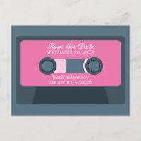 Casamento Retro Mixtape Salvar a Data