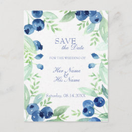 Cartão Postal De Anúncio Casamento Russo de Amoras Salva a Data