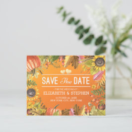 Cartão Postal De Anúncio Casamento Salve A Data Em Que O Mapeamento De Outo